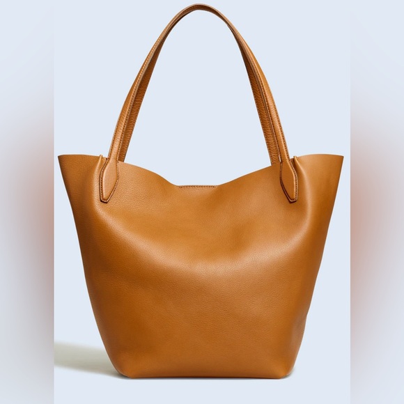 NWOT Madewell The Shopper Tote in Soft Grain Pebbled Leather - Picture 4 of 10